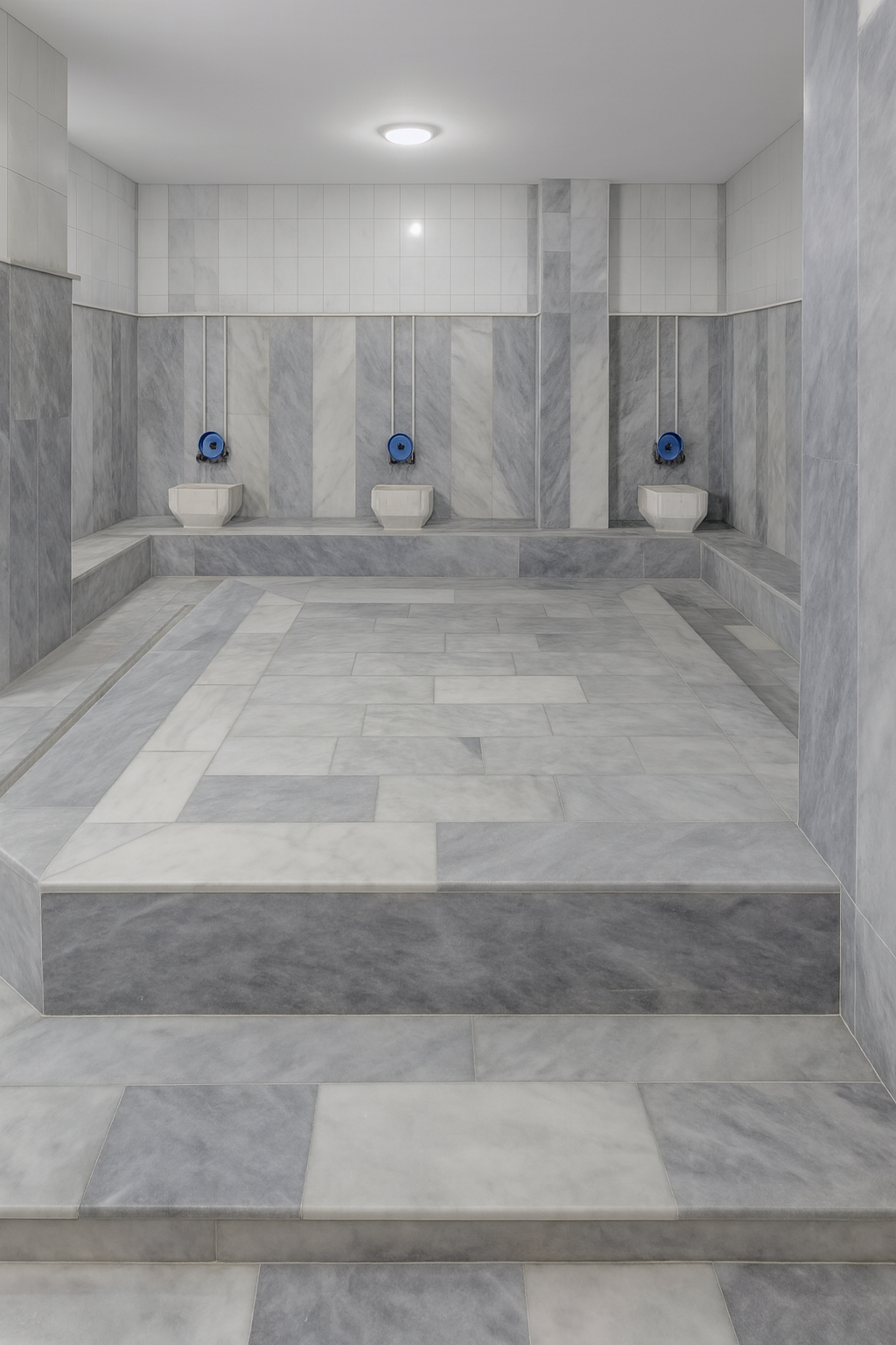 Isparta geleneksel Türk hamamı göbek taşı 1