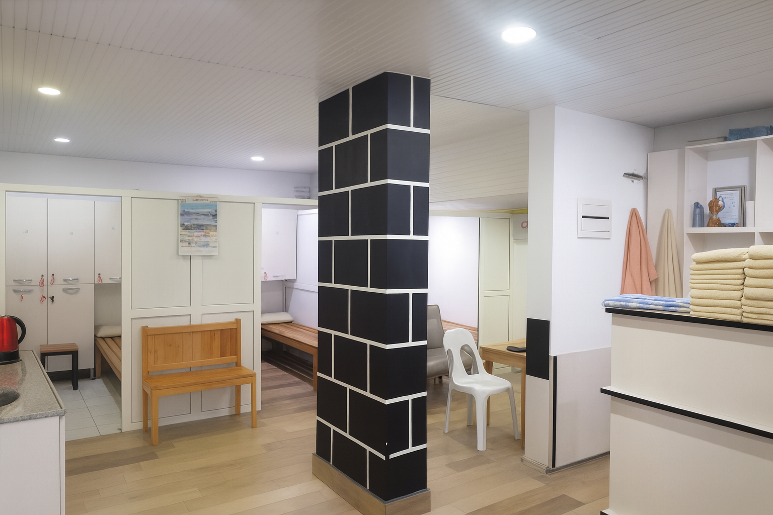 Isparta masaj salonu soyunma ve dinlenme alanı